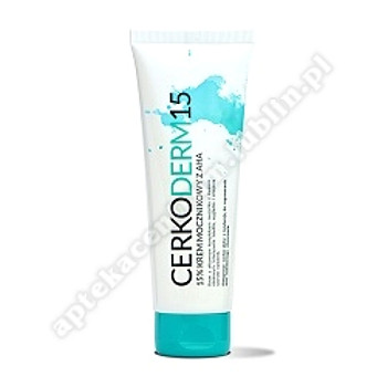 CERKODERM 15 Krem z mocznikiem i z kwasem mlekowym 75ml