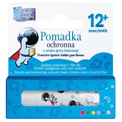 Skarb Matki, Pomadka ochronna z filtrem UV, Boy, smak gumy balonowej, 6,5 g *
