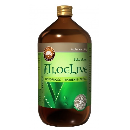 AloeLive sok z aloesu 1000ml (LABORATORIA NATURY) *l-data waznosci 31.05.2026