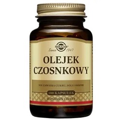 SOLGAR Olejek czosnkowy 1mg 100 kapsułk *