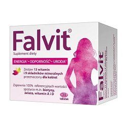 Falvit tabletki drażowane 30 szt. *