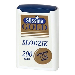 Sussina Gold, słodzik z dozownikiem, 200 szt. *