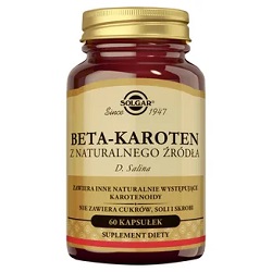 SOLGAR Naturalny Beta Karoten 7 mg 60 kapsułek *