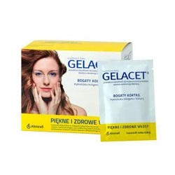 Gelacet Saszetki z żelatyną i biotyną 21 saszetek *