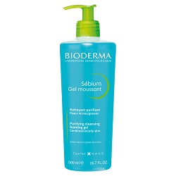 BIODERMA SEBIUM MOUSSANT Żel antybakteryjny do skóry trądzikowej 500 ml *