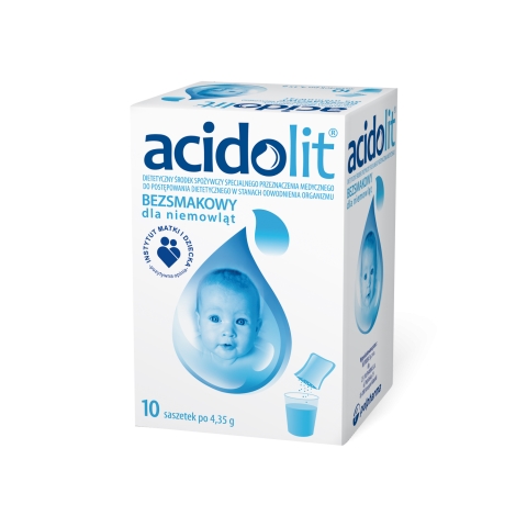 Acidolit bezsmakowy dla niemowląt 10 sasz. *