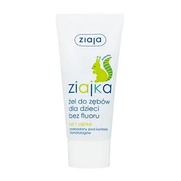 ZIAJA ZIAJKA żel do zębów dla dzieci bez fluoru 50ml *
