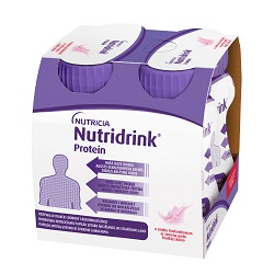 Nutridrink Protein o smaku truskawkowym płyn 4 x 125ml *