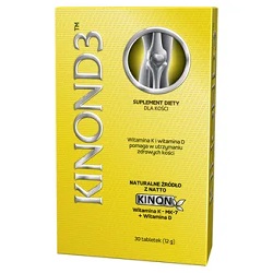 Kinon D3 tabl. 30 tabl.(vit. K2 +D3)*