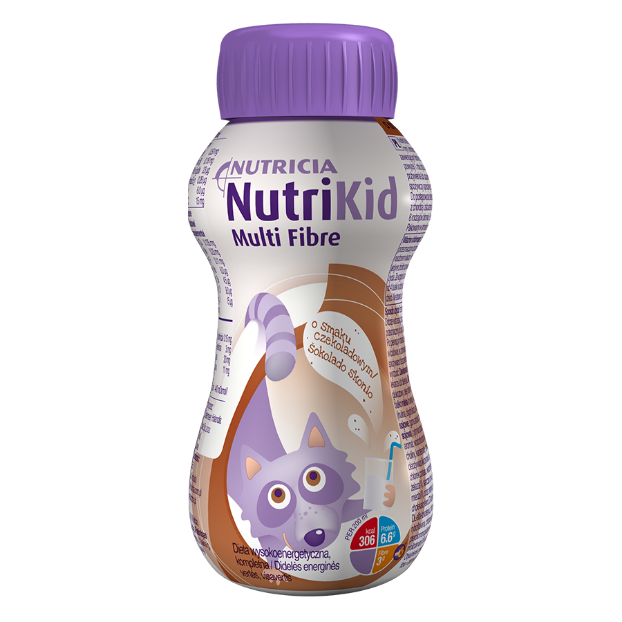 NutriKid Multi Fibre o smaku czekoladowym płyn 200ml *