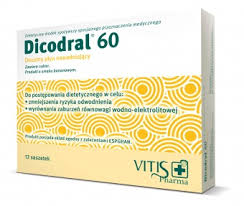 Dicodral 60 Elektrolity, smak bananowy, 12 saszetek *