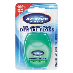 Nici dentystyczne ACTIVE ADVENCED udoskonalone miętowe woskowane 100m *