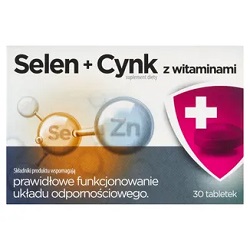 Selen+Cynk z witaminami 30 tabletek *