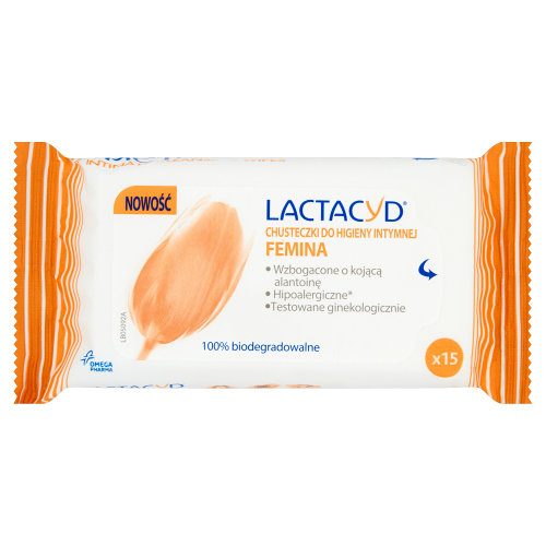 LACTACYD FEMINA chusteczki do higieny intymnej 15szt.*