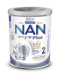 Nestle NAN Optipro Plus 2 HMO mleko następne dla niemowląt powyżej 6 mies. 800 g*+bebilon jr.200ml