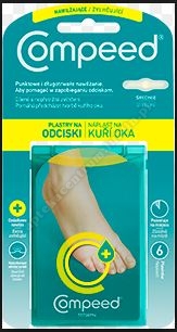 Plastry COMPEED nawilżające na odciski 6sztuk