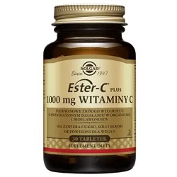SOLGAR Ester C-Plus witamina C 1000 mg 30 tabletek *-data ważności 30.03.2026-dostepne 5 op