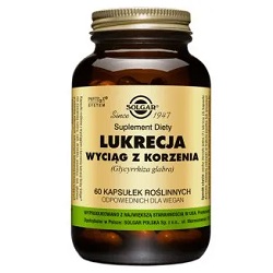 SOLGAR Lukrecja wyciąg z korzenia 60 kapsułek *