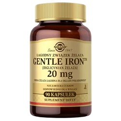 SOLGAR Gentle Iron (żelazo) 0,02g 90 kapsułek *