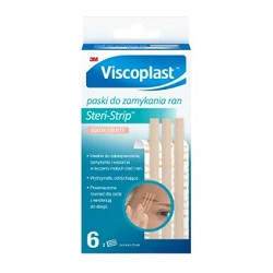 Steri Strip Viscoplast  beżowe 6x75mm Paski do zamykania ran 6 szt. *