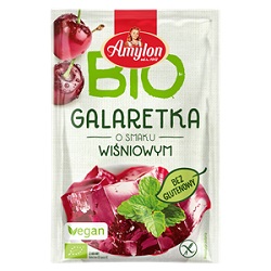 Galaretka o smaku wiśniowym bezglutenowa Bio 40 g -AMYLON*