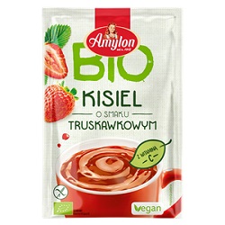 Kisiel o smaku truskawkowym bezglutenowy BIO 30g -AMYLON*