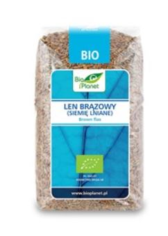Len brązowy siemię lniane BIO 400g BIO PLANET