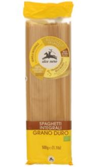 Makaron semolinowy razowy spaghetti BIO 500g  -ALCE NERO*