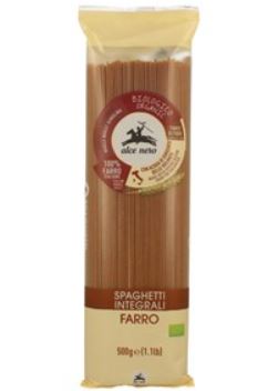 Makaron orkiszowy razowy spaghetti  BIO 500g -ALCE NERO*