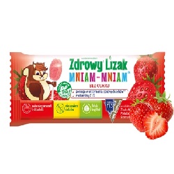 Zdrowy Lizak MNIAM-MNIAM truskawka 1 sztuka*