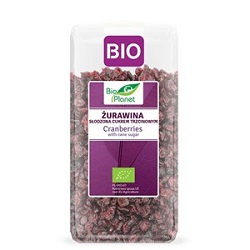 Żurawina słodzona cukrem trzcinowym BIO 400g BIO PLANET *