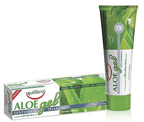EQUILIBRA Pasta do zębów wybielająca- żel aloesowy 75ml *