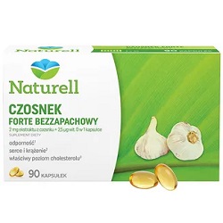 NATURELL Czosnek forte bezapachowy kaps. 90 *