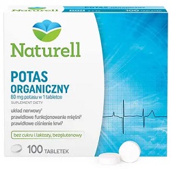 NATURELL Potas organiczny tabl. 100tabl *