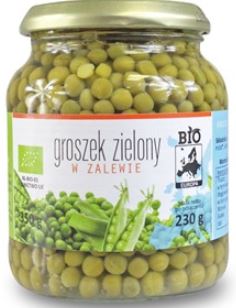 Groszek zielony w zalewie w słoiku BIO 350g BIO PLANET *