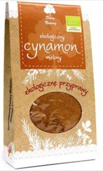 Cynamon Cejloński mielony -Dary Natury 50g *