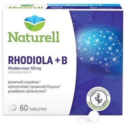 NATURELL Rhodiola + B tabl. 60 tabl. *