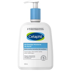 Cetaphil EM, emulsja micelarna do mycia skóry wrażliwej, dla całej rodziny, 500 ml *