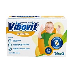 Vibovit Bobas o smaku waniliowym 44 sasz. *