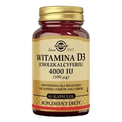 SOLGAR Witamina D3 4000 IU (100ug) 60 kaps. *