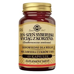 SOLGAR Żeń-szeń syberyjski wyciąg  60 kaps *