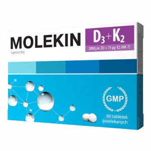 Molekin D3 + K2 tabl.powl. 45tabl.(+15 tabl.gratis ) *