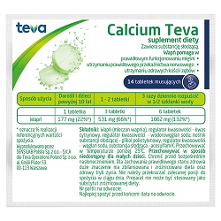 Calcium Teva 14 tabletek musujących *