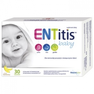 ENTitis Baby prosz. 30 sasz. bananowy *+  bebilon junior 200 ml gratis!