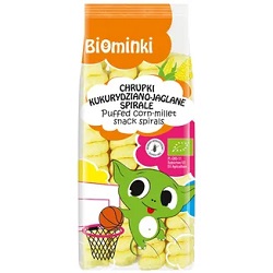 Chrupki kukurydziano jaglane spirale BIO 60g -BIOMINKI *