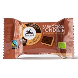 Herbatniki orkiszowe z gorzką czekoladą Fair Trade 28g Alce Nero*