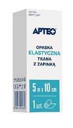 Opaska elast. APTEO CARE 5m x 10cm z zapinką