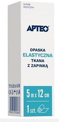 Opaska elast. APTEO CARE 5m x 12cm z zapinką *