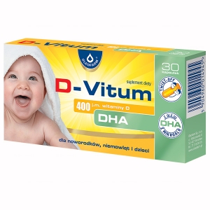 D-Vitum 400 j.m. witamina D DHA kaps.twist-off 30 kaps. *