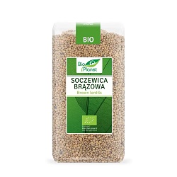 SOCZEWICA BRĄZOWA BIO 500 g - BIO PLANET *